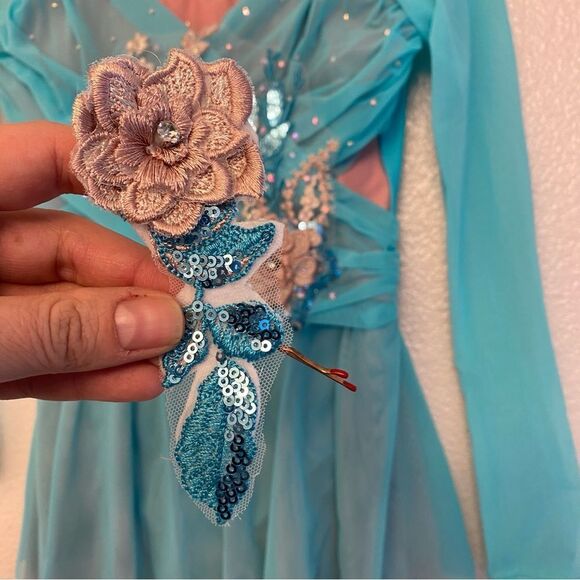 Revolution custom solo Dance lyrical dress STORIES UNTOLD RC24583 LC large child - Picture 4 of 11